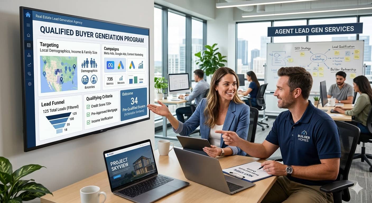 How a Real Estate Lead Generation Agency Helps Builders Get Qualified Buyers