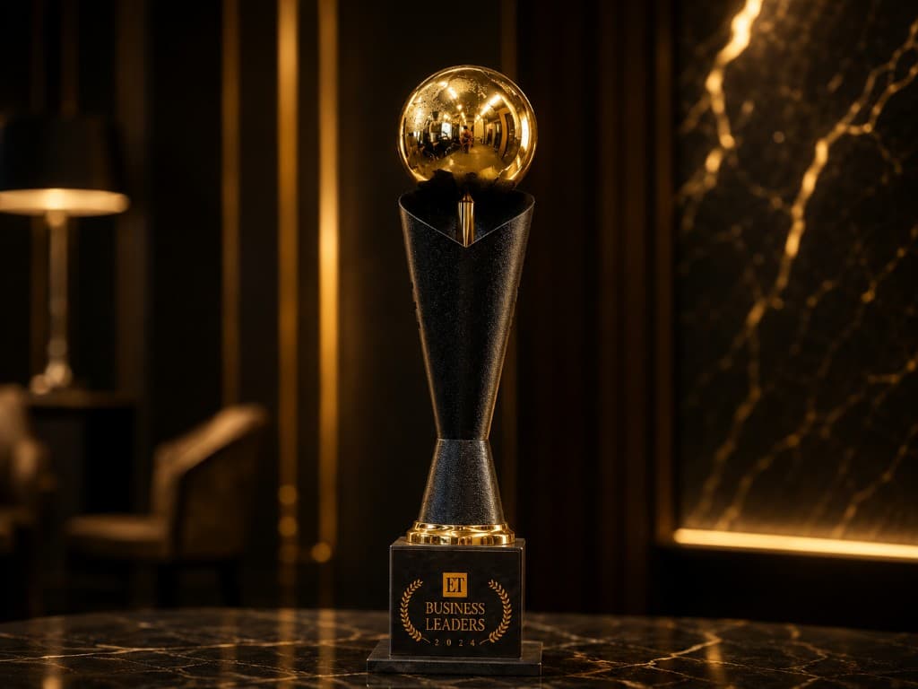 ET Business Leaders 2024 trophy
