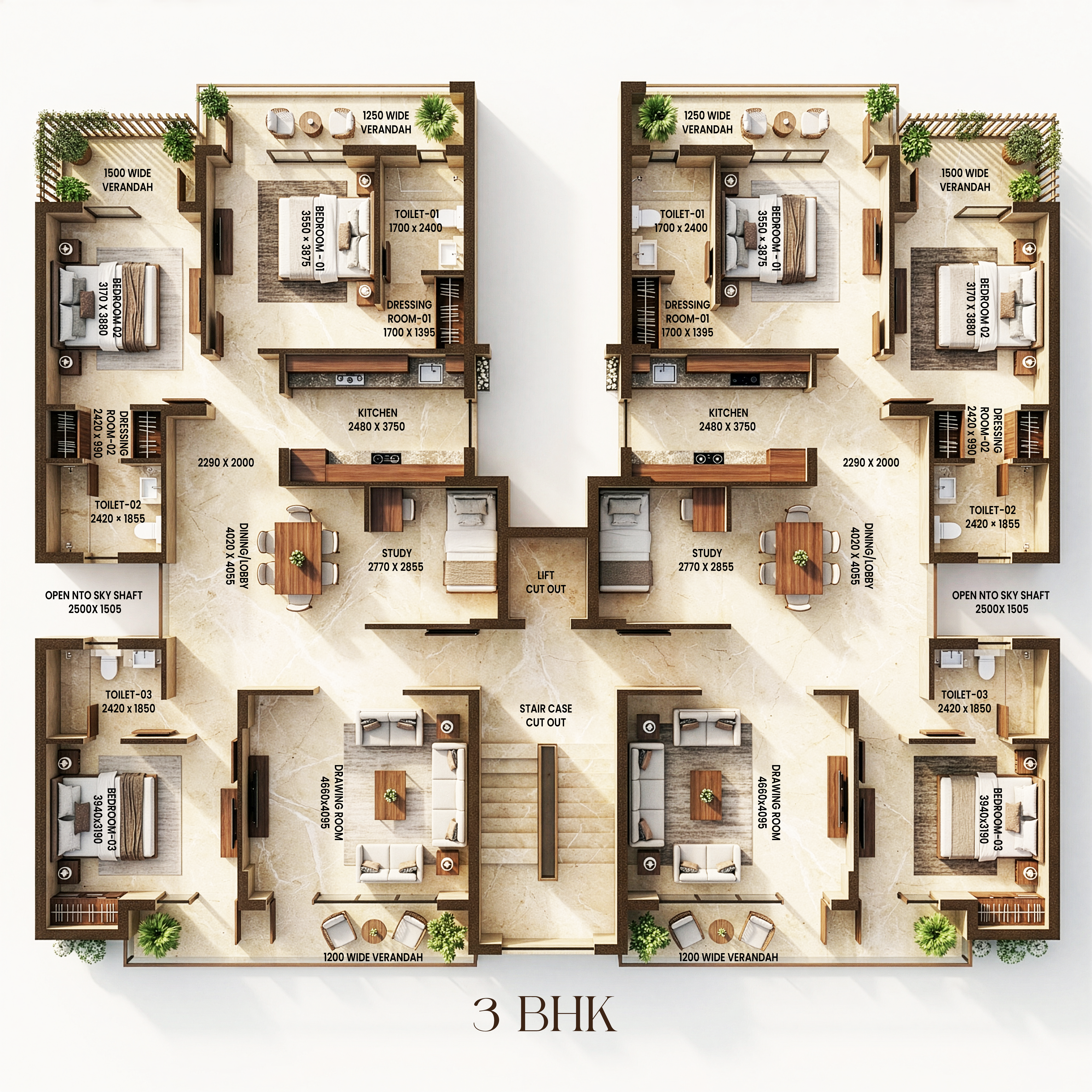 3D Floor Plan Rendering – Ritz Media World