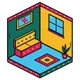 3D Interior Rendering icon