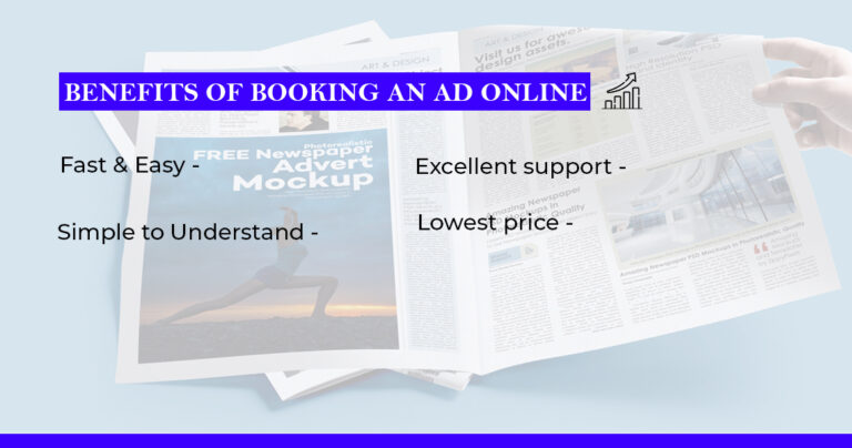 Benefits of booking an ad online - Rmw
